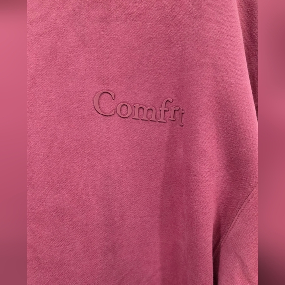 Comfrt Minimalist Hoodie Unisex In Berry Color - Picture 8 of 11